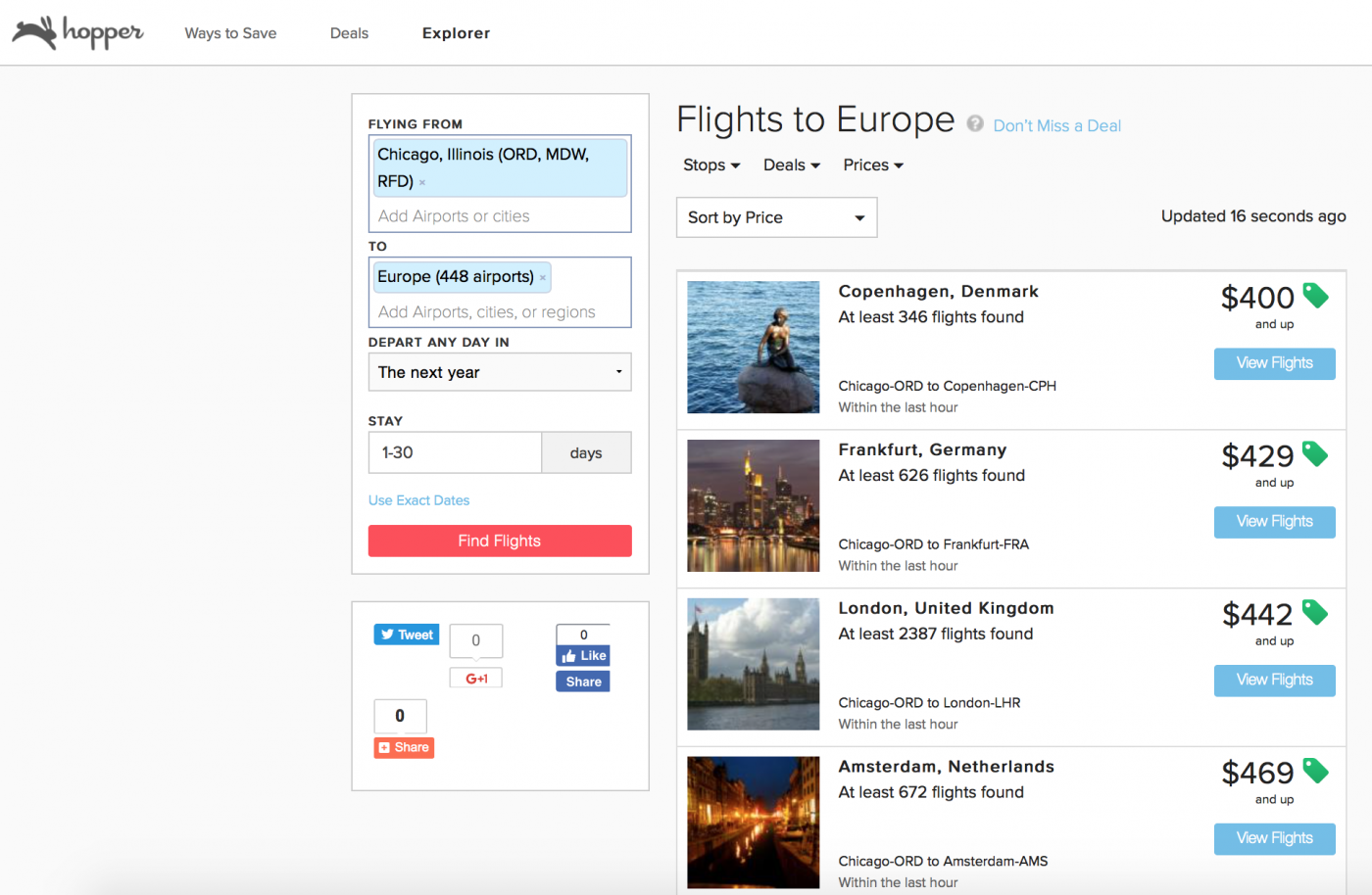 Hopper flight search Million Mile Guy
