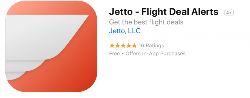 Jetto:  New Flight App for Low Fares