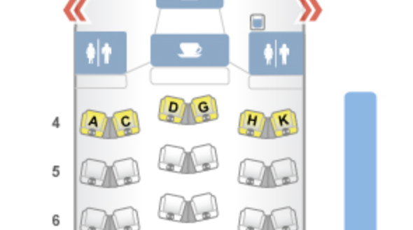 Lufthansa 747-8 seat map