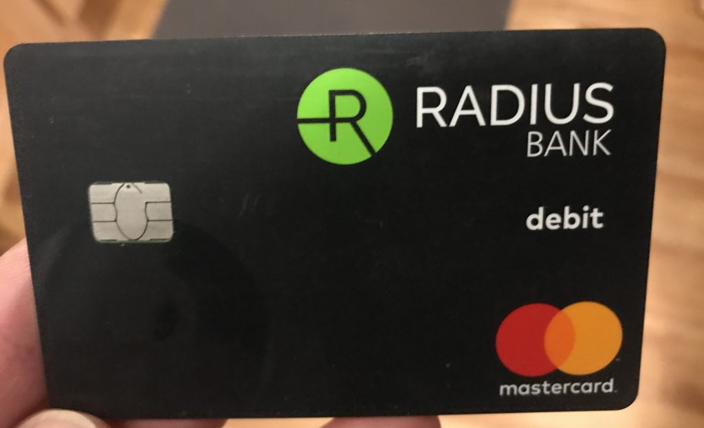 Radius Bank Cash back Debit Card Million Mile Guy